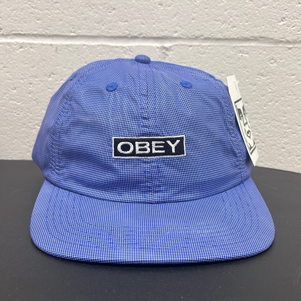 Obey Nore six panel strapback ultramarine